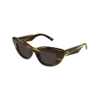 Gucci Cat-eye Sunglasses - female - Gucci - Sunglasses - Brown - 50 MM - Accessories