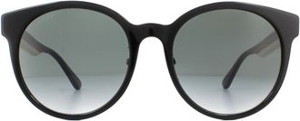 Gucci Round Black Grey Gradient Sunglasses