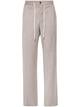 Pantaloni Torino pleated trousers - Brown