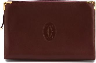 Cartier Clutch con logo goffrato - Rosso