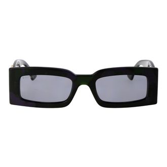 Gucci Rechthoekige Zonnebril - Dames - Accessoires - Veelkleurig - Maat: 53 MM