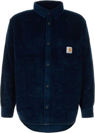 Carhartt Work in Progress Navy Blue Corduroy Shirt
