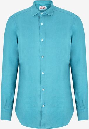 MC2 Saint Barth Langärmeliges Hemd aus Leinen Pamplona