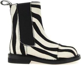 Moschino BlackWhite Ankle Boots