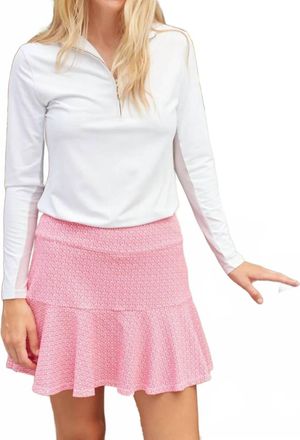 Cabana Life Pique Flounce Skort In Amelia Island