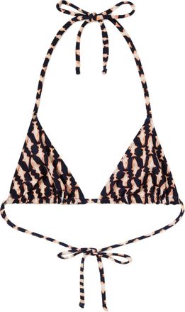 La DoubleJ Top bikini con stampa - Blu