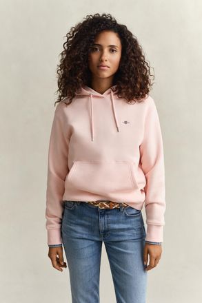 GANT Women Shield Hoodie (XXL) APRICOT PINK