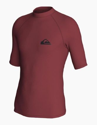 Quiksilver Mens Quiksilver Mens Everyday UV Protect Rash Vest - Red - Size: 42