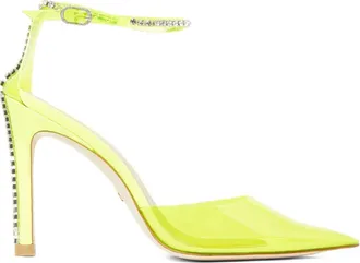 Stuart Weitzman 100mm Stuart Glam pumps - women - PVC/PVC/Leather - 37,5 - Yellow