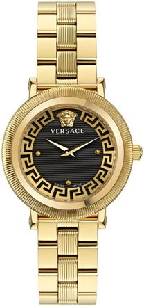 Versace Greca Flourish Quartz Black Dial Ladies Watch VE7F00623