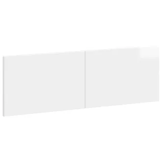 vidaXL Testiera Da Muro Breda Bianco Lucido Legno Ingegnerizzato Vidaxl