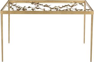 Safavieh Escritorio de hierro/cristal oro