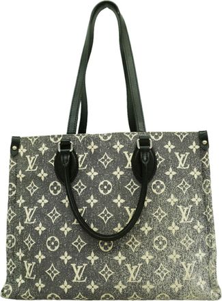 Louis Vuitton Black Gray Tote Bag (Pre-Owned)