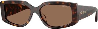 Vogue Eyewear Vo 5642Su Zonnebrillen - Dames - Zonnebrillen - Bruin - 55 MM - Accessoires