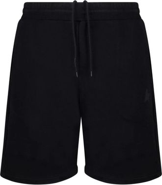 Golden Goose Zwarte Bermuda Shorts Wijde Pijpen - Heren - Korte Broeken - Zwart - S - Katoen - Korte Broeken