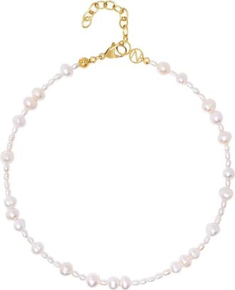 Nialaya Choker St. Tropez Pearl - Bianco