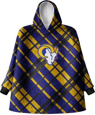 Pegasus Sports Los Angeles Rams Nfl Team Hooded Sherpa Blanket