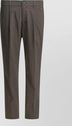 Herno pleated trousers belt loops back pocket