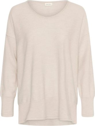 Part Two Noura PW Pullover - Dames - Ronde hals truien - Beige - M - Leer - Truien & Vesten