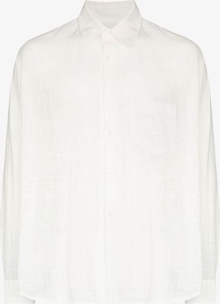 Our Legacy Coco Cotton Jacquard Shirt - Mens - Mother Of Pearl Extract/Cotton