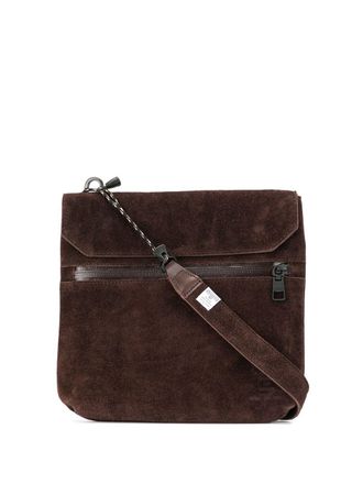 As2ov textured shoulder bag - men - Suede - OS - Brown
