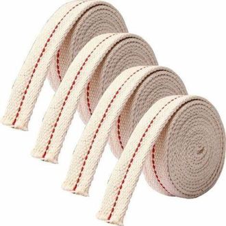 OEM 4 Mechas Para L&aacute;mparas De Queroseno, 100% Algod&oacute;n Tejido, Accesorios Para L&aacute;mparas De Queroseno (1,2 Cm/1 M)