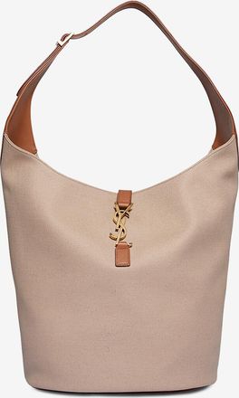 Saint Laurent Schultertasche aus Segeltuch und Leder Le 5 &agrave; 7 Hobo