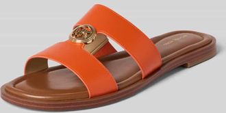 Michael Kors Sandalette aus Leder mit Label-Applikation Modell ERIN in Orange, Gr&ouml;&szlig;e 36