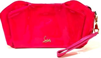 Christian Louboutin Pink Patent Leather Clutch Bag (Pre-Owned)