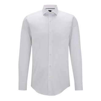 HUGO BOSS P-Hank Shirt - Heren - Zakelijke Overhemden - Wit - 5XL - Katoen - Overhemden