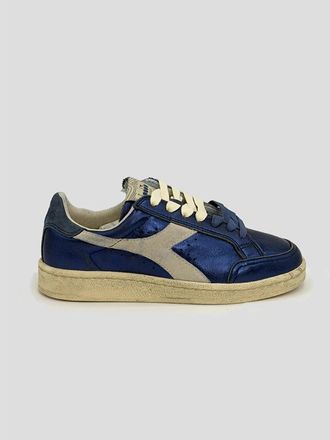 Diadora Prestige Metal Used - Dames - Sneakers - Blauw - 37 EU - Katoen - Schoenen