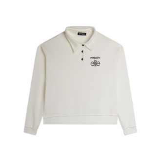 Freddy Felpa Cropped Donna con Scollo Polo Freddy x ELITE