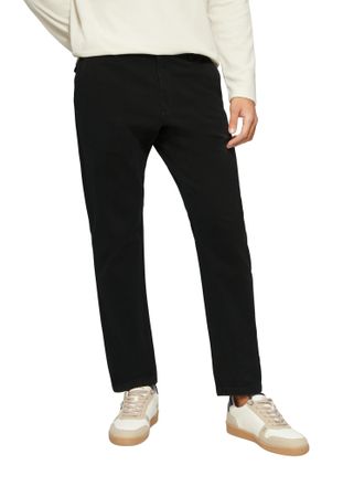 s.Oliver Chinohose S.OLIVER, Herren, Gr. 30, L&auml;nge 32, schwarz, Web, Obermaterial: 98% Baumwolle, 2% Elasthan, unifarben, lang, Hosen Chinohose, mit Stretch