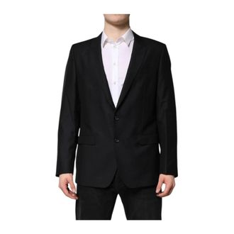 Dolce & Gabbana Heren, Jassen, Zwart, Maat: XL Zijde
