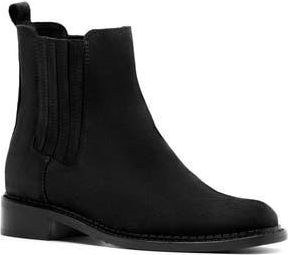 La Canadienne Siera City Dry Waterproof Chelsea Boot in Black Suede at Nordstrom Rack, Size 5