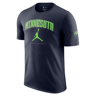 Nike Mens Minnesota Timberwolves Essential Jordan NBA T-Shirt in Blue | HQ1241-419