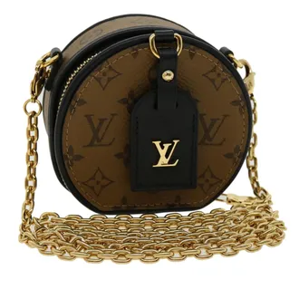 Louis Vuitton Boite Chapeau Souple Reverse Monogram Giant Brown Canvas Bag (Pre-Owned)