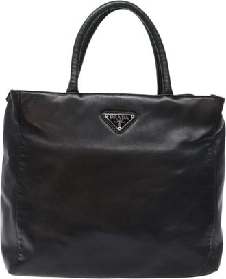 Prada Black Leather Handbag (Pre-Owned)