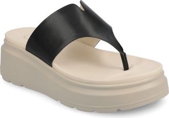 Journee Collection Womens Carah Flip Flop Wedge Sandals