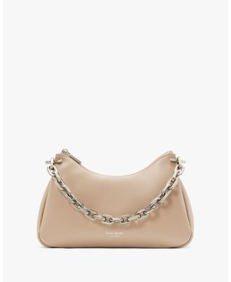 Kate Spade New York Womens Grace Chain Shoulder Bag - Dark Grey Leather - One Size