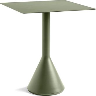 HAY Palissade Cone Bistrotisch 65 x 65 cm, H 74 cm, olive