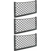 OEM Juego De Tres Redes De Almacenamiento Para Equipaje - 36 X 18 Cm - Muy El&aacute;sticas, Ideales Para Guardar Equipaje Y Revistas - Disponibles En Tama&ntilde;os 4,