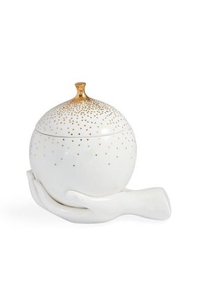 Jonathan Adler Gilded Eve Box in White /Gold at Nordstrom