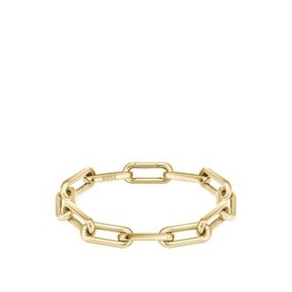 BOSS Gold-tone bracelet with branded link