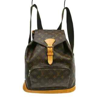 Louis Vuitton Vintage Montsouris Monogram Canvas Brown Canvas Backpack Bag (Pre-Owned)