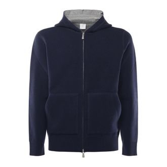 Eleventy Zip-throughs, male, Blue, Size: 2XL Zip-through Hoodie