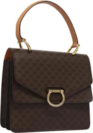 Celine Tweedehands leren handtassen - Dames - Vintage Handtas - Bruin - ONE Size - Leer - Vintage