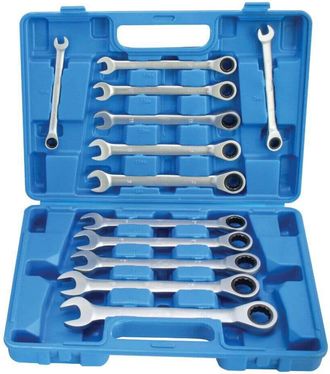 OEM Juego Llaves De Carraca Combinadas Fija 8-19 Mm 12 Piezas