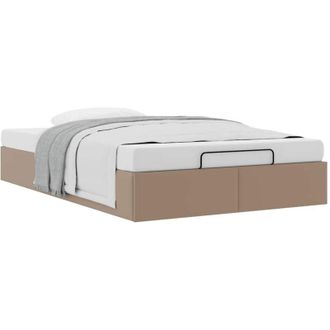 vidaXL Estructura Cama Otomana Sin Colch&oacute;n 120x190 Cm Cappucino Vidaxl