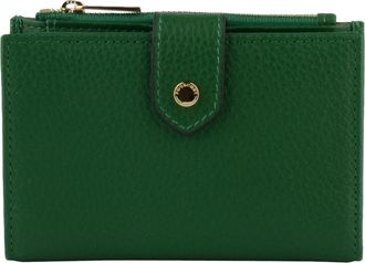 Pourchet Club Card & Coin Wallet - unisex - Portefeuilles - Groen - ONE Size - Leer - Accessoires